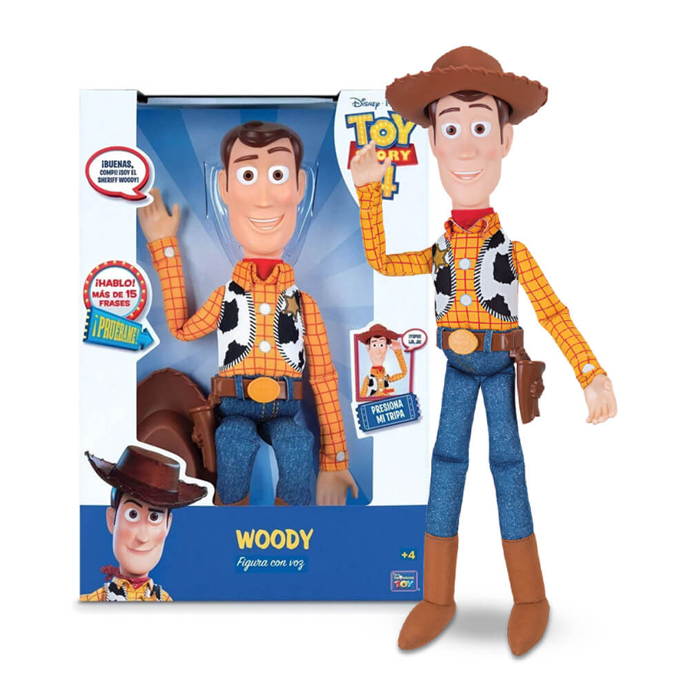 Cayo Fruncir el ceño dolor de cabeza Muñeco Woody Toy Story Figura Accion Que Habla 15 Frases - Jugueterias  Carrousel