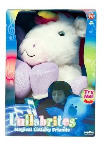 unicornio lullabrites peluche con luz y sonido tv cariñito