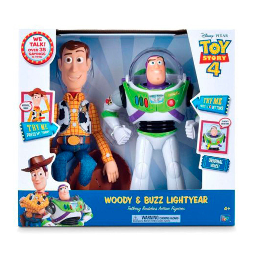 Leopardo violento violación Muñeco Buzz Lightyear Y Woody Amigos Interactivos Toy Story - Jugueterias  Carrousel