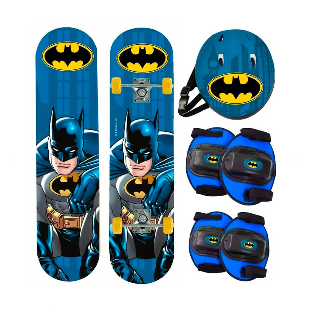 Skate Patineta Batman 80kg. + Set De Protección De Regalo - Jugueterias  Carrousel