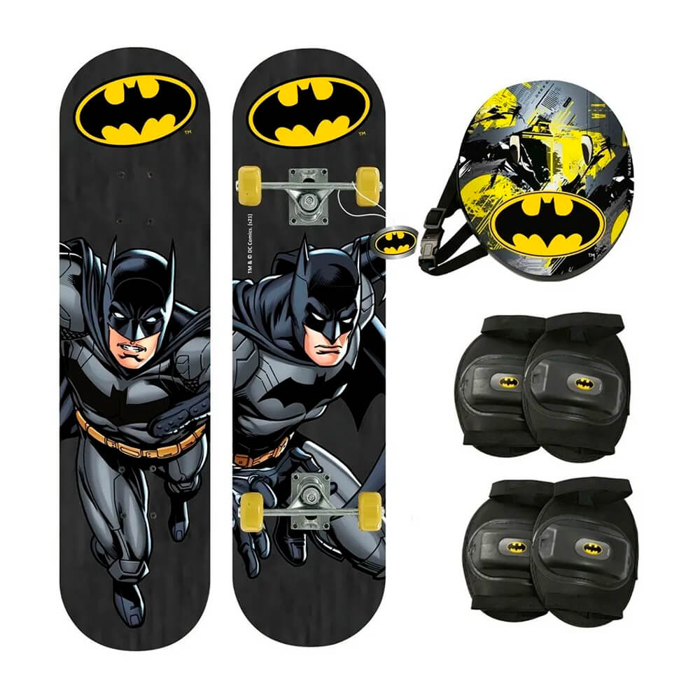 Skate Patineta Batman 80kg. + Set De Protección De Regalo - Jugueterias  Carrousel