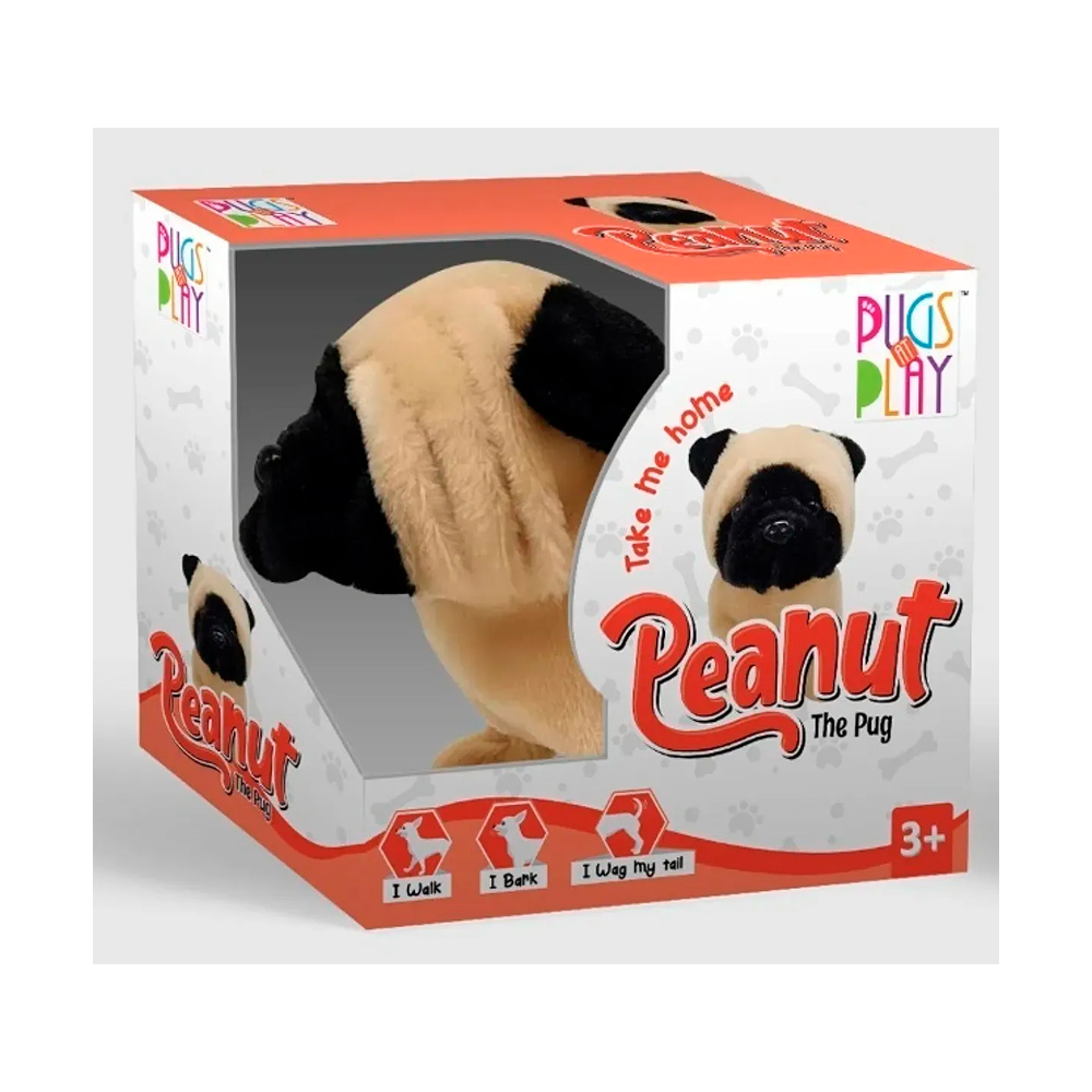 Peluche Interactivo Pugs At Play Perro Peanut - Jugueterias Carrousel