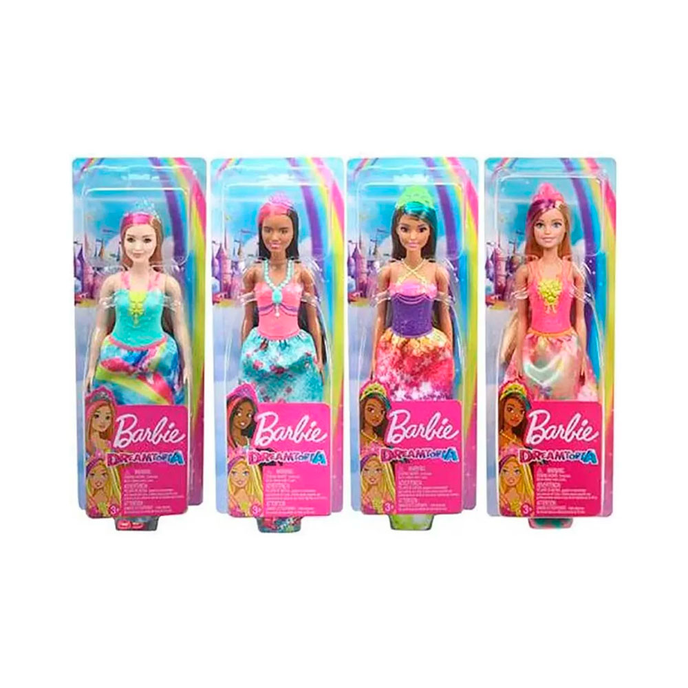 Barbie Dreamtopia Princess Doll con Corona Fucsia di Mattel